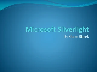 Microsoft Silverlight - slide 1