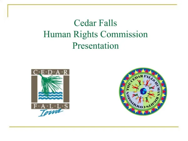 Cedar Falls Human Rights Commission Presentation