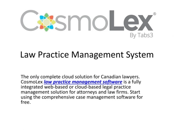 Law Practice Management Software
