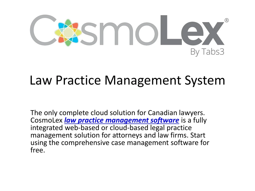 law practice management system