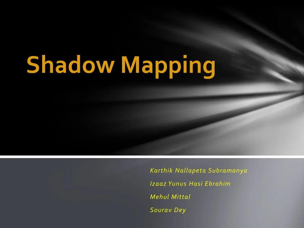 shadow mapping