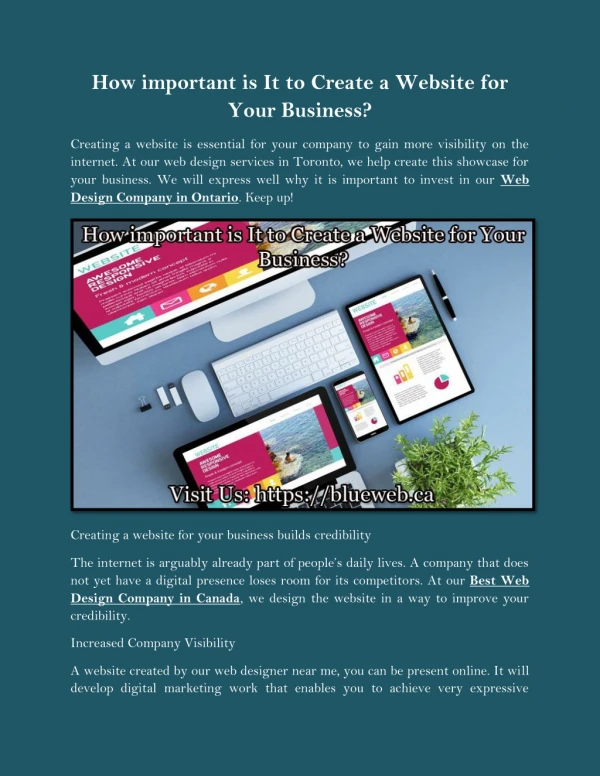 How important is It to Create a Website for Your Business?