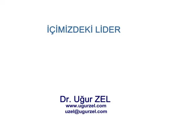 Dr. Ugur ZEL ugurzel uzelugurzel