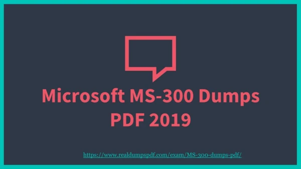 New MS-300 Exam Dumps (2020) : Actual MS-300 Exam Study Material