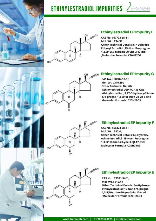 ethinylestr a diol impurities