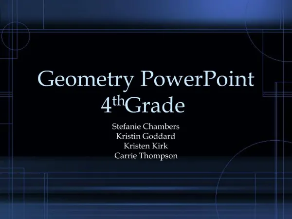 Geometry PowerPoint 4th Grade
