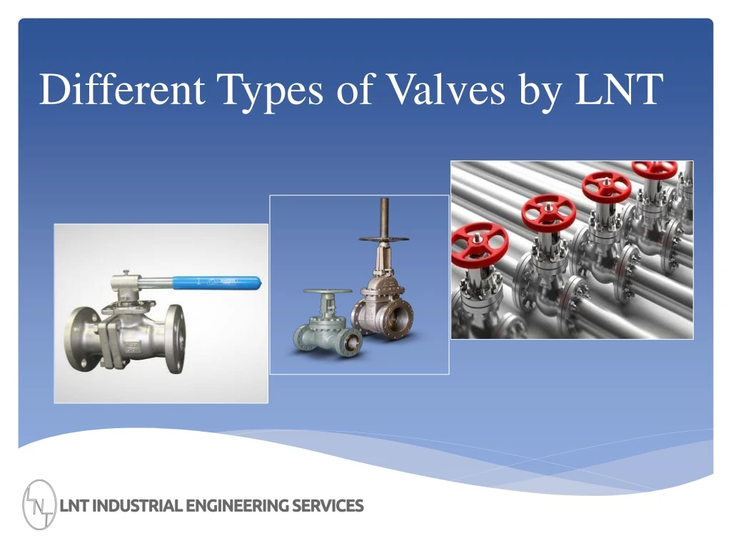 different types of valves by lnt