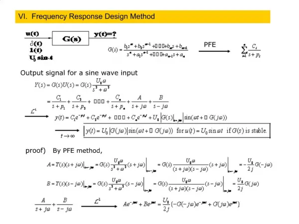 VI. Frequency Response Design Method