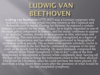 Ludwig van Beethoven - slide 1