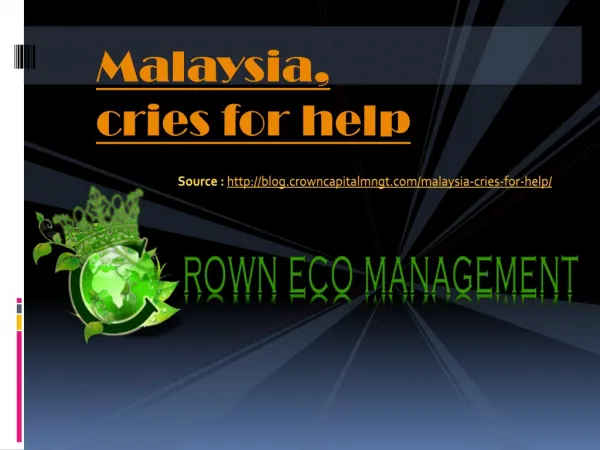 Crown Capital Eco Management Indonesia Fraud - Wellsphere :