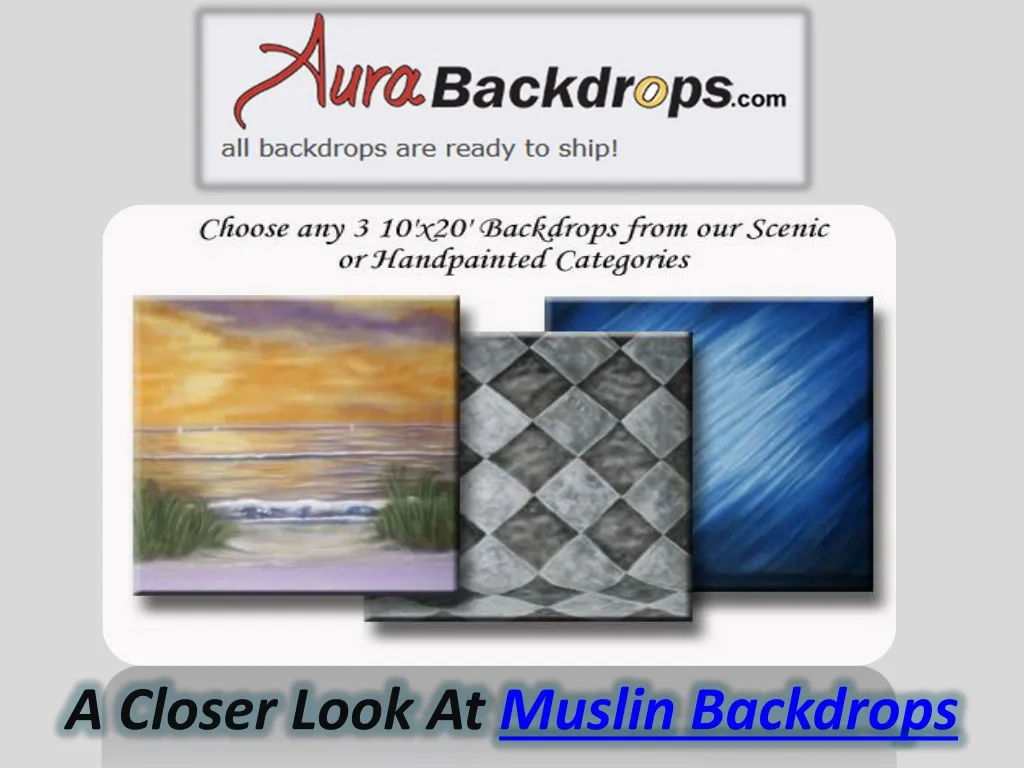 a closer look at muslin backdrops