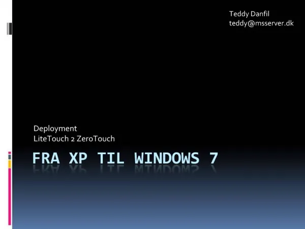 FRA XP TIL Windows 7