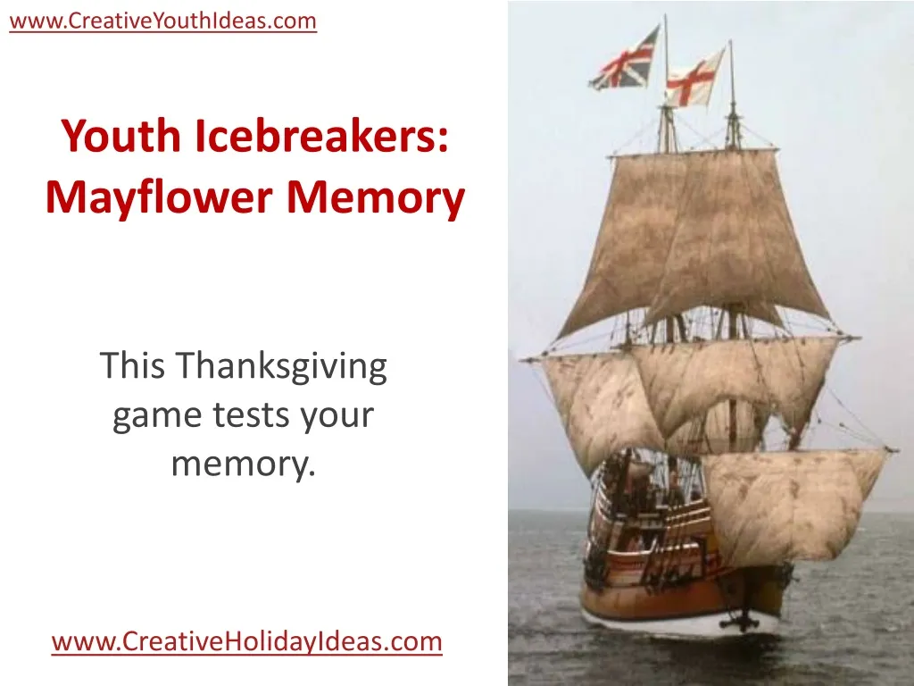 youth icebreakers mayflower memory