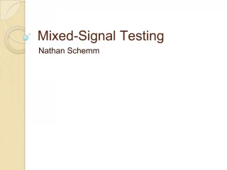 Mixed-Signal Testing - slide 1