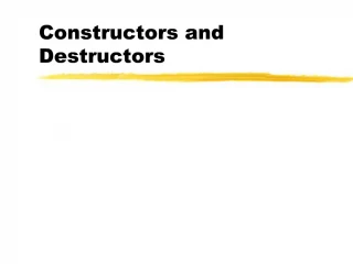 Constructors and Destructors - slide 1