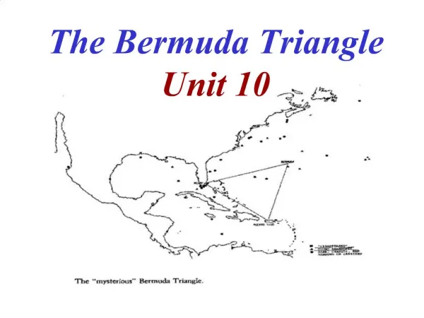 The Bermuda Triangle Unit 10