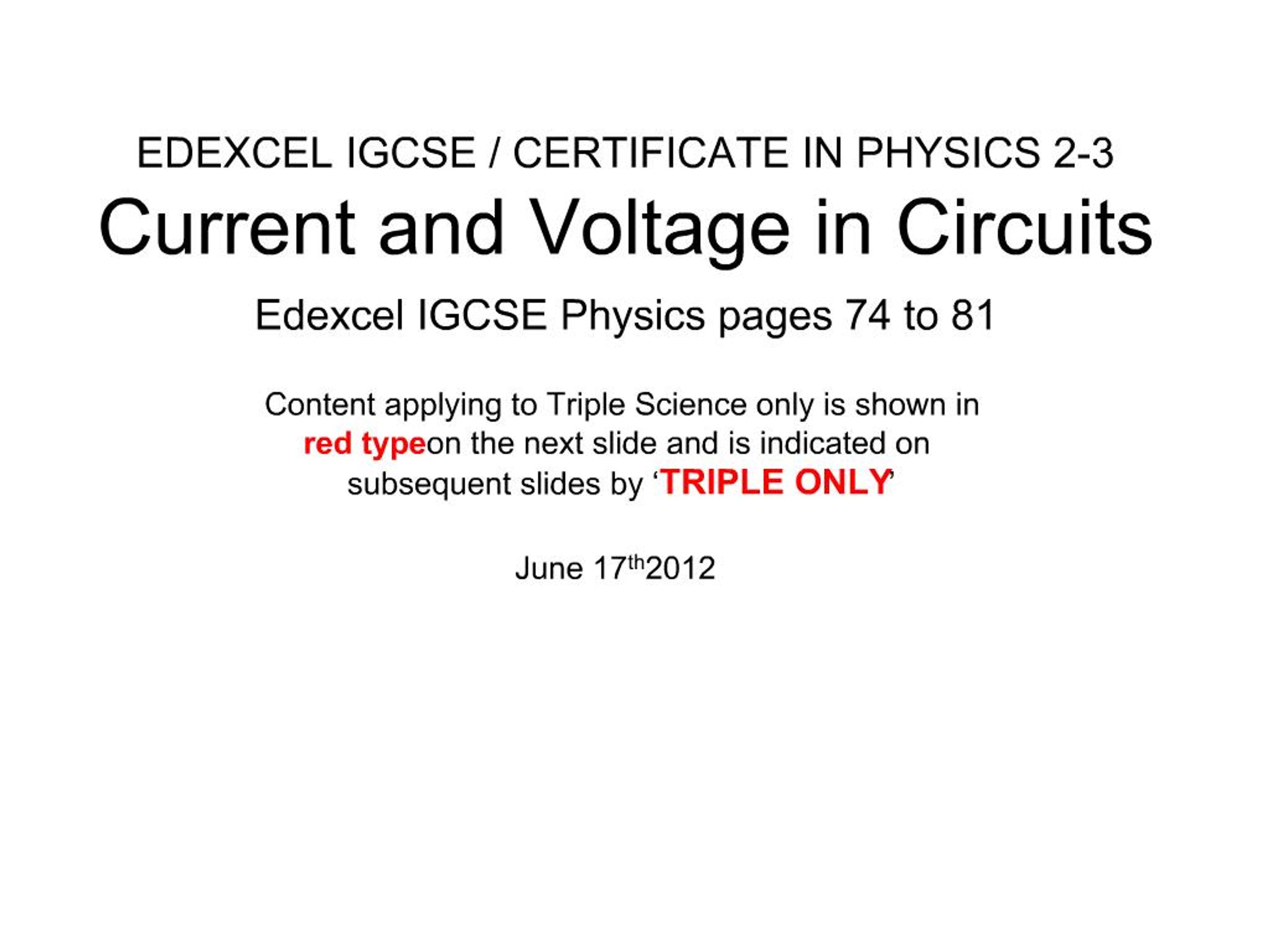 PPT - EDEXCEL IGCSE PowerPoint Presentation, free download - ID:934278