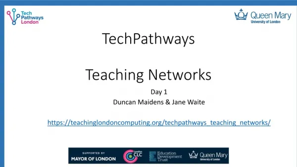 TechPathways Teaching Networks