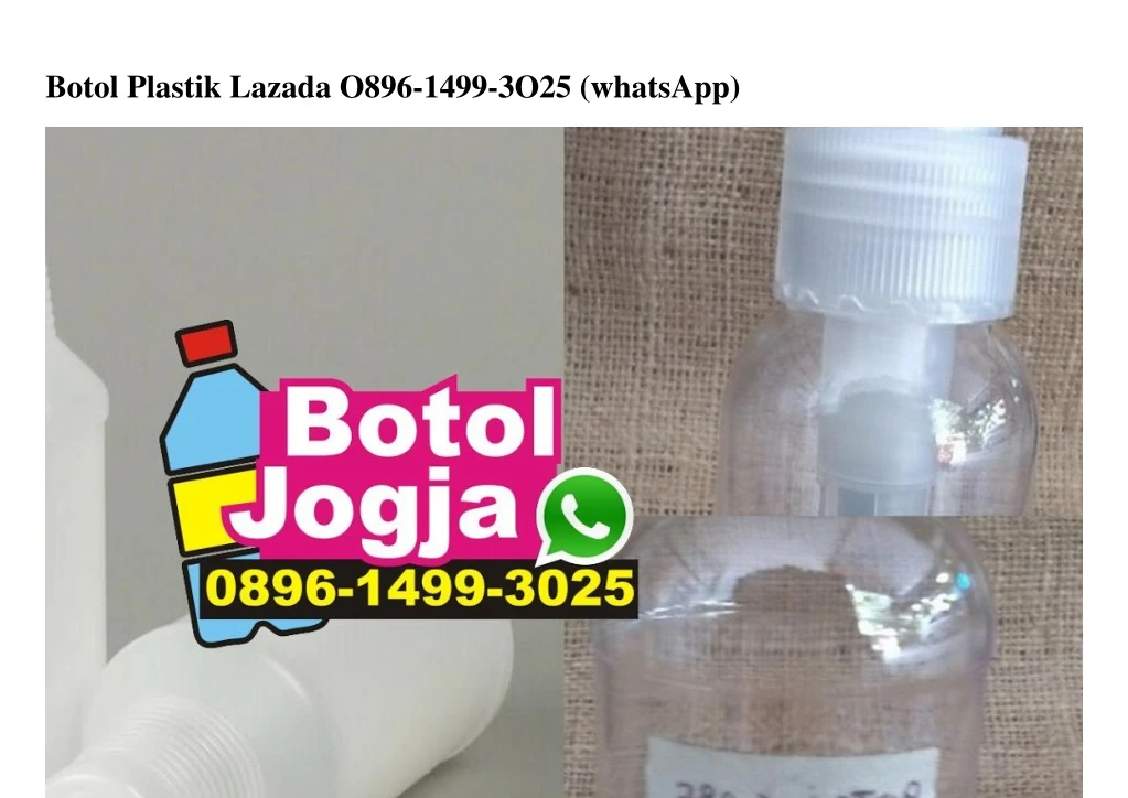 botol plastik lazada o896 1499 3o25 whatsapp