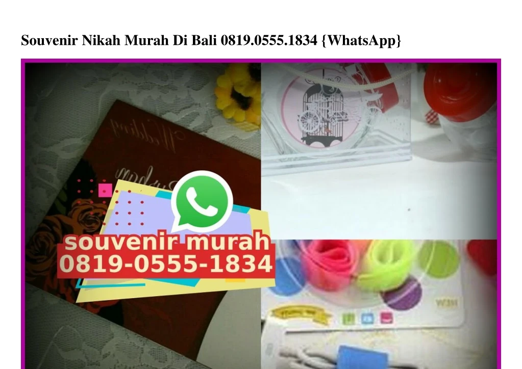 souvenir nikah murah di bali 0819 0555 1834