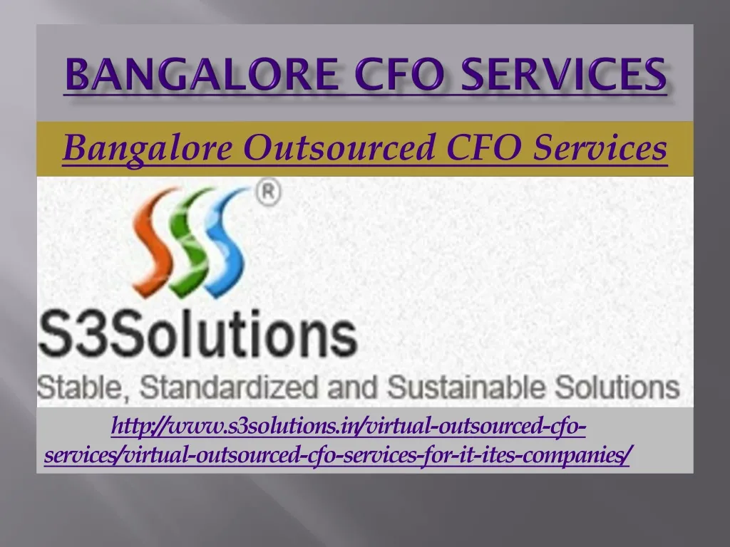 bangalore cfo services
