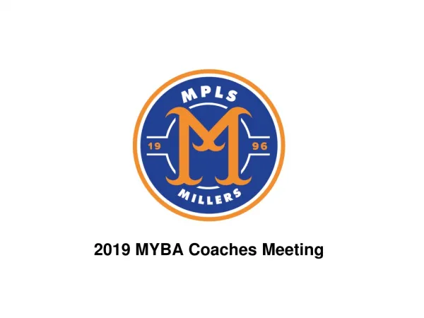 2019 MYBA Coaches Meeting