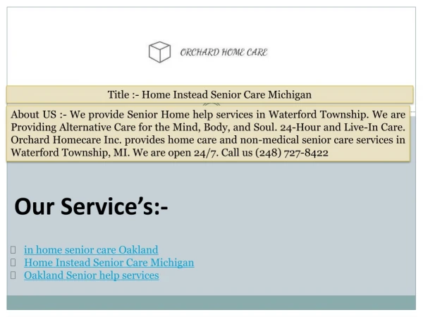 title home instead senior care michigan