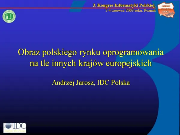 Obraz polskiego rynku oprogramowania na tle innych kraj w europejskich