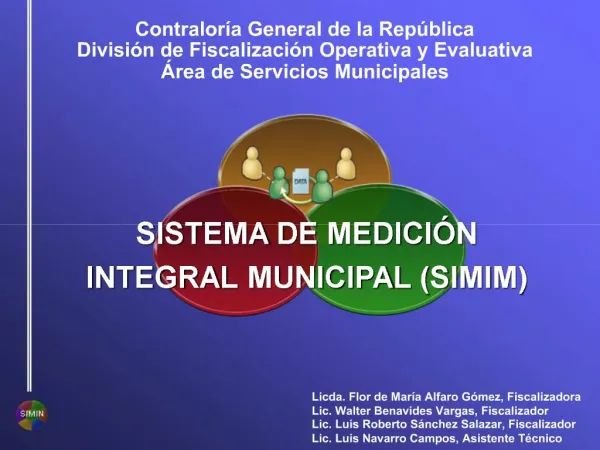 Contralor a General de la Rep blica Divisi n de Fiscalizaci n Operativa y Evaluativa rea de Servicios Municipales