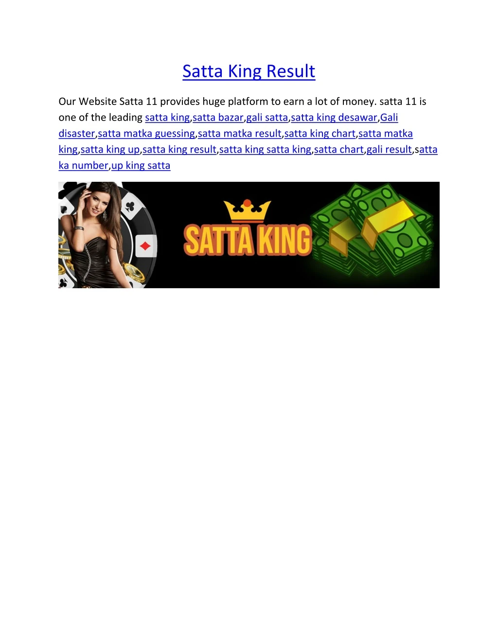 satta king result