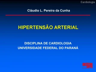 HIPERTENS O ARTERIAL - slide 1