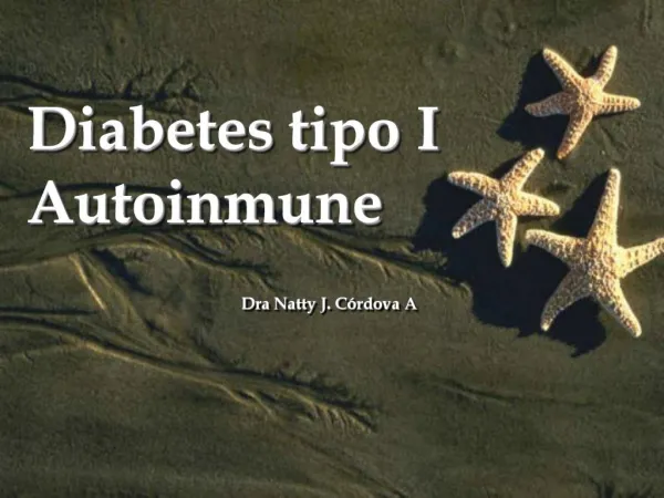 Diabetes tipo I Autoinmune