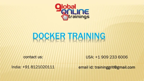 docker training