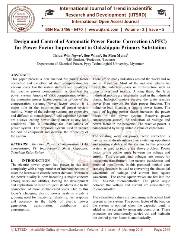 international journal of trend in scientific