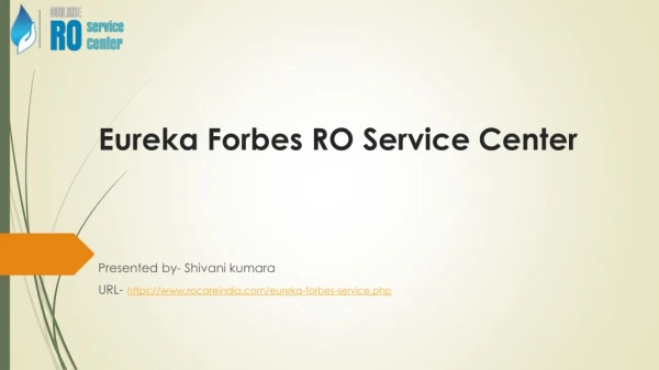 Eureka Forbes RO Service Center@8506096742