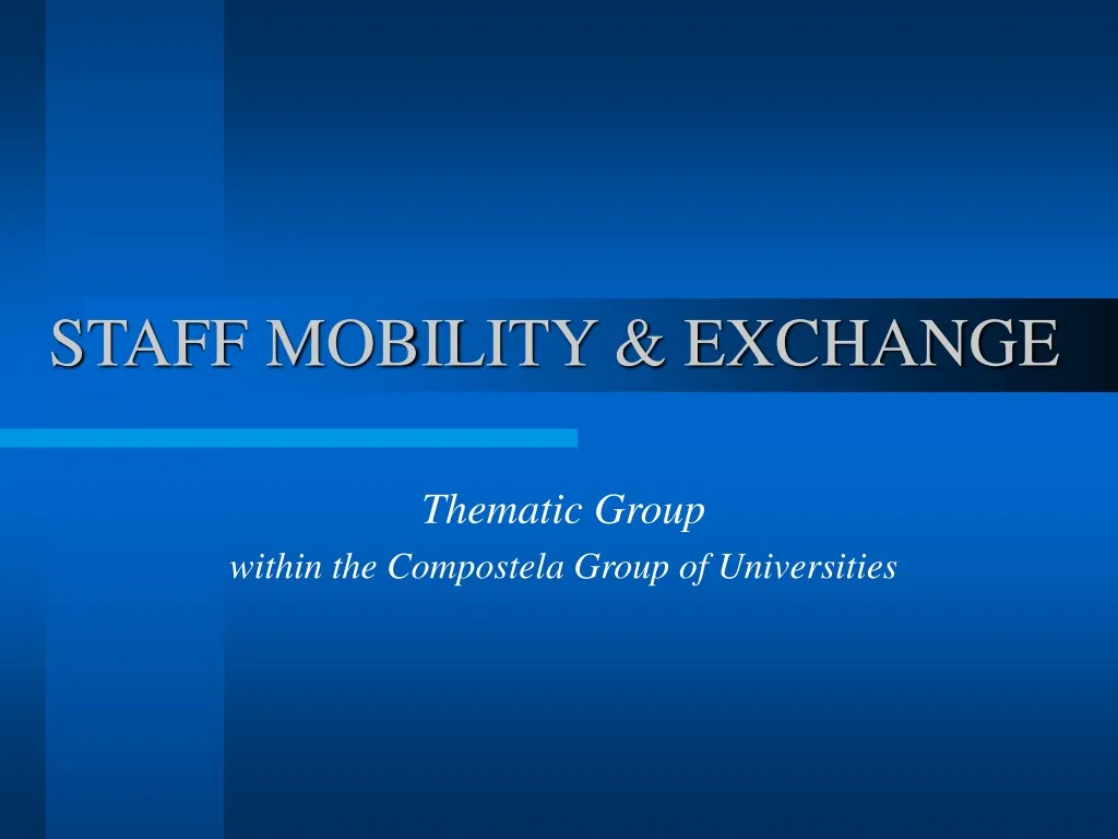 staff mobility exchange