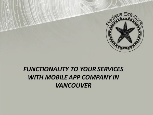 functionality to your services with mobile