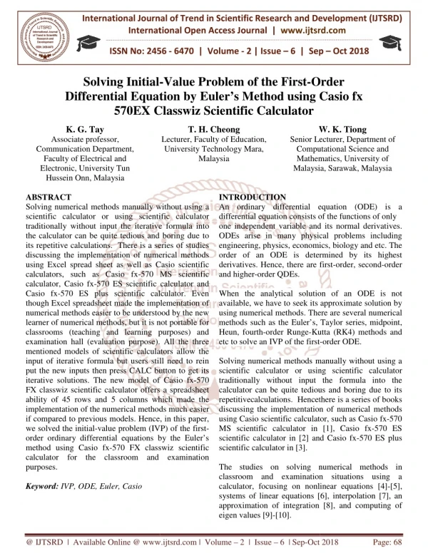 international journal of trend in international