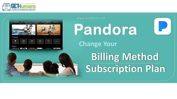 Pandora Radio or TV : Change Your Billing Method or Subscription Plan