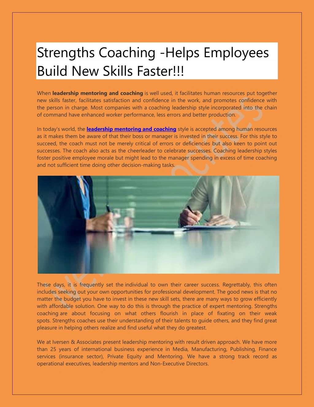 strengths coaching helps employees build