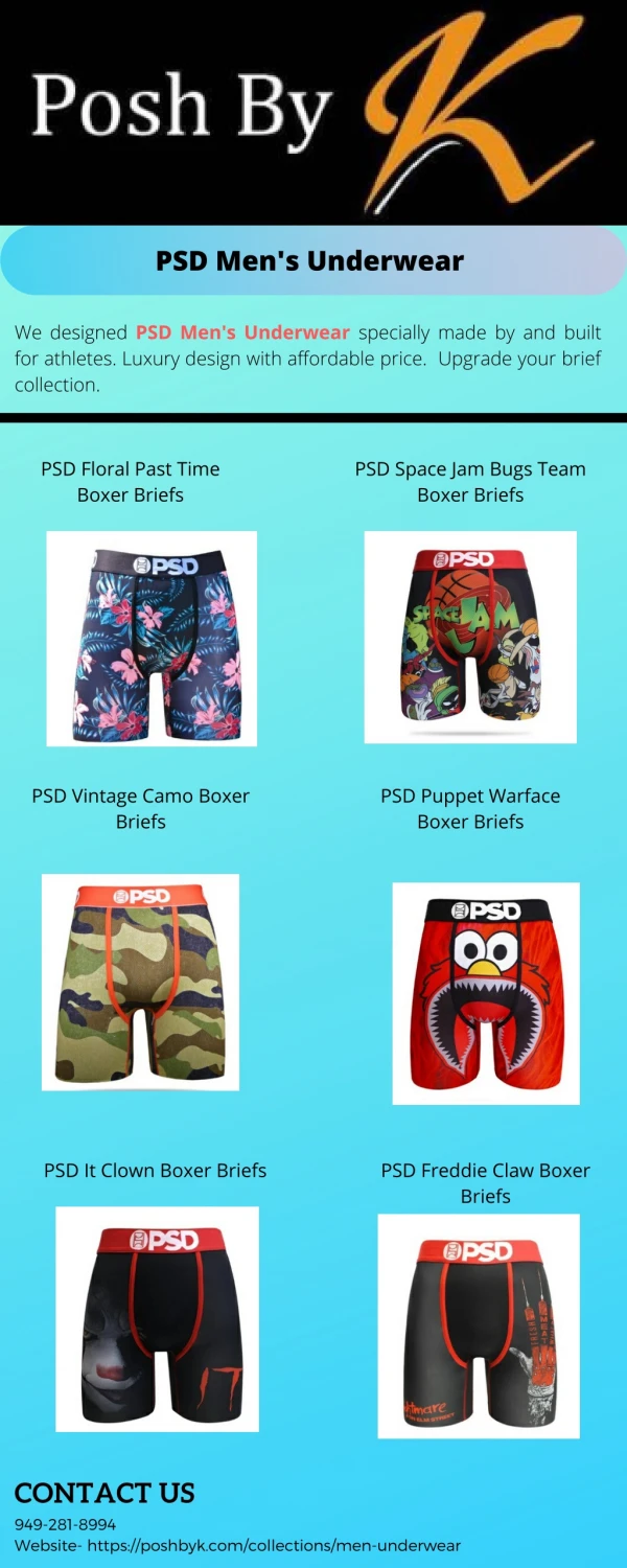 Affordable PSD Men's Underwear | Design for Comfort