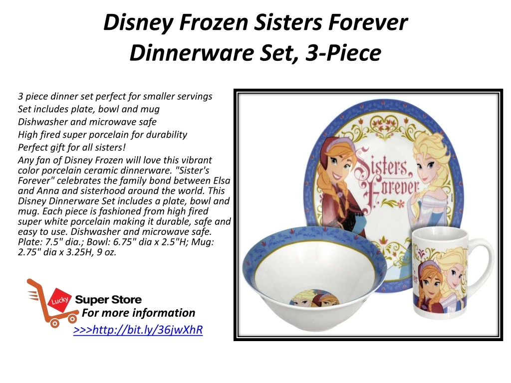 disney frozen sisters forever dinnerware set 3 piece