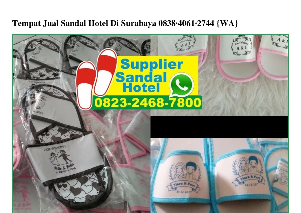 tempat jual sandal hotel di surabaya 0838 4061