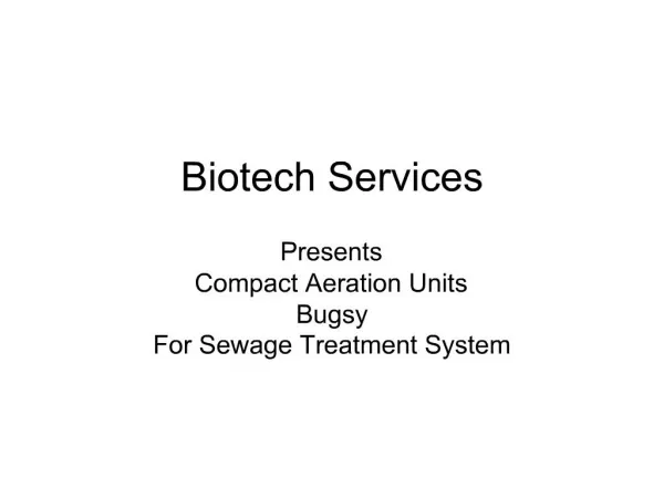 Biotech Services