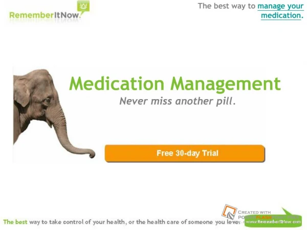 Medication Management with RememberItNow!