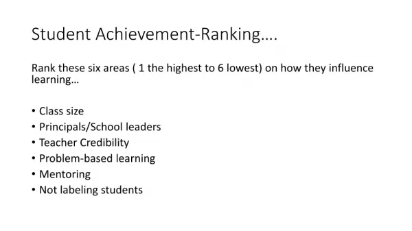 Student Achievement-Ranking….