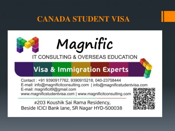 Canada Student Visa Consultancy in Hyderabad