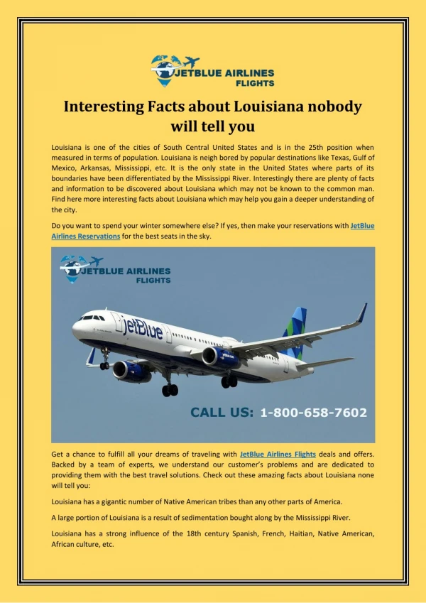 Interesting Facts about Louisiana nobody will tell you