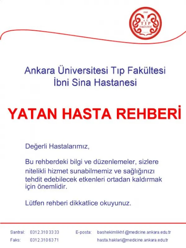 PPT - ANKARA NIVERSITESI TIP FAK LTESI HEMATOLOJI BILIM DALI PowerPoint ...