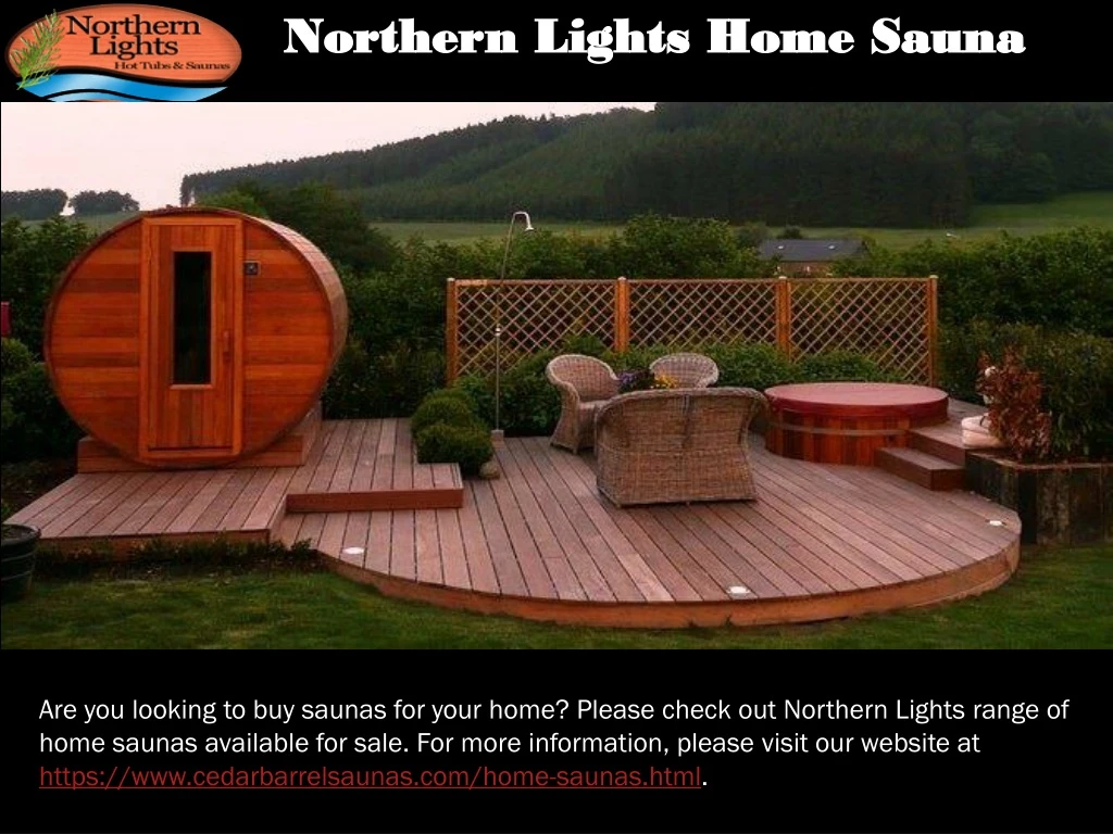 northern lights h ome sauna